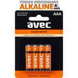Telvesse Avec 4lü Aaa LR03 Alkaline Ince Kalem Pil Alkalin Kumanda Pili Alkali Pil 1.5V - 4'lü