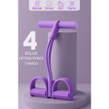 Telvesse Body Trimmer Mekik Kürek Çekme Bel İnceltme Aleti Evde Spor Lastikli Egzersiz Lastiği Mor