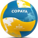 Telvesse Copaya BV500 Hibrit Plaj Voleybol Topu Sarı-Mavi No:5 280 gram