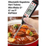 Telvesse Dijital Gıda Termometresi Sıvı Gıda Et Su Süt Yiyecek Sıcaklık Ölçer Mutfak Için Gıda Termometre 027