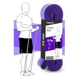 Telvesse Direnç Bandı Kas Geliştirme Lastiği Fitness Pilates Cross Training Bant Yoga Push Up Barfiks Bandı (35 KG (MOR))