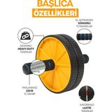Telvesse Fitness Karın Egzersiz Aleti Ab Roller 2x Tekerlekli Mekik Ev Spor Incelme Kas Yapma Aleti S309 - Renkli