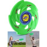 Telvesse Frizbi Fırlatma Diski Disk Atma Oyunu Çocuk Yetişkin Plaj Bahçe Oyuncak 24 cm Yeşil