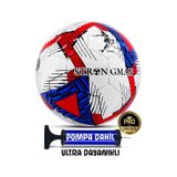 Telvesse Futbol Topu Pompalı Set Profesyonel El Dikişli Dayanıklı Sert Zemin Halı Saha Topu 701 No:5
