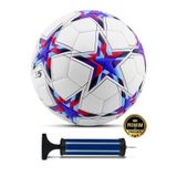 Telvesse Futbol Topu Şampiyonlar Ligi Pompalı Sert Zemin Halı Saha Futbol Topu No:5 Mavi 034