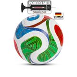 Telvesse Futbol Topu Trionix 2026 Dünya Kupası Pompa Dahil Set Dayanıklı Sert Zemin Halı Saha Topu No:5