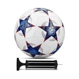 Telvesse Futbol Topu UEFA Şampiyonlar Ligi 5 Numara – Halı Saha ve Sert Zemine Uygun Profesyonel Maç ve Antrenman Topu Dayanıklı Dikişli Tasarım Pompa Hediyeli - UCL Training (Mavi)