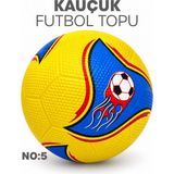 Telvesse Kauçuk Futbol Topu Yekpare Üretim Soft Karışık Renk 400 Gram No:5 - Renkli
