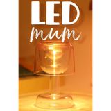 Telvesse LED Mum Iskandinav Tip Pil Dahil Dumansız Alev Ledli Yapay Dekoratif Mum Dekor Işığı Pembe PT428 - 1 Adet