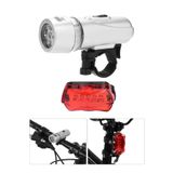 Telvesse Ön-Arka Set Bisiklet Feneri Pilli 500 Lümen 3 MOD Flaşörlü Bisiklet Farı LED Işık Gri 4414