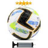 Telvesse Orijinal Futbol Topu Lightning Pompalı Sert Zemin Halı Saha Futbol Topu Hibrit No:5 - Renkli
