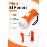 Telvesse Pilli Mini El Feneri Anahtarlık Lambası Aydınlatma Işığı Deprem Çantası Feneri Kulplu 9920