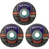 Telvesse Rodex Inox Metal Kesici Taş Disk 115 X 1 Mm 3 Adet - 115x1mm