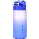 Telvesse Su Matarası Tritan Geniş Ağız Su Şişesi Gradyan Spor Matarası Suluğu BPAsız 500 mL Mavi 0109