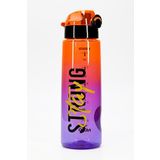 Telvesse Su Matarası Tritan Geniş Ağız Su Şişesi Grafiti Spor Matarası Suluğu BPAsız 800 mL Turuncu 0104