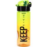 Telvesse Su Matarası Tritan Geniş Ağız Su Şişesi Keep Spor Matarası Suluğu Bpasız 550 ml Sarı 0100 - 1 Adet