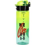 Telvesse Su Matarası Tritan Geniş Ağız Su Şişesi We Can Do It Spor Matarası Suluğu Bpasız 550 ml Yeşil 0100 - 1 Adet