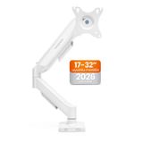 Telvesse Tek Kollu Monitör Kolu Vesa Uyumlu Hareket Ayarlanabilir Monitör Standı 17-32" 9kg Kapasite Beyaz