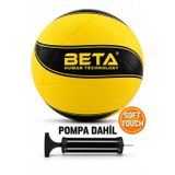 Telvesse Voleybol Topu Pompalı Dahil Set Kauçuk Beta Dikişsiz Yekpare Üretim Siyah