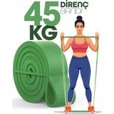 Telvesse Yeşil 45KG Barfiks Lastiği Gym Direnç Bandı Antrenman İçin Ultra Sert Fonksiyonel Kullanım