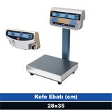 Tem 28X35 60 kg 10 gr Hesaplamalı Çift Ekran Terazi (Onaylı)
