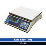Tem 30 kg Kapasiteli Tartım Terazisi 1 gr Hassasiyet LCD Ekranlı Onaysız Model