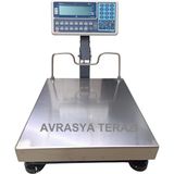 Tem 35X40 150 kg F. Hesaplamalı Üstü Paslanmaz Terazİ (Bakanlık Onaylı) - Gri