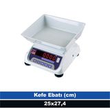 Tem Tartım Terazisi 30 kg Kapasite 5 gr Hassasiyetli Onaylı Model LED Ekranlı
