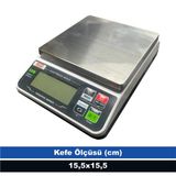 Tem Tfd-10 Hassas Terazi 10 kg Kapasite LCD Ekranlı 1 gr Hassasiyetli Model
