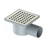 Tema 10X10 50 mm Kare Yandan Çıkışlı Yer Süzgeci