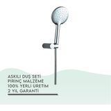 Tema 52036 Krom Nero Askılı Duş Seti