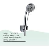 Tema 52040 Krom Econ Askılı Duş Seti