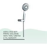 Tema 52050 Krom Star Askılı Duş Seti
