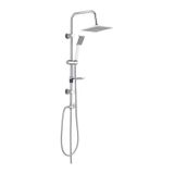 Tema 53240 Rain Quadro Tepe Duş Takımı Seti Krom