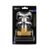 Tema Cross Ankastre Stop Valftir (1/2"-1/2")