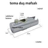 TEMA DUŞ MAFSALI FİSKİYE OTURAĞI BANYO DUŞ SETİ DÜĞMELİ TİP