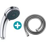 Tema Gri Banyo Classic El Duş Başlığı ve Banyo Duş Hortumu - Krom