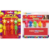 Tema Happy Birthday Mum Seti 4lü Ayıcık Tema Doğum Günü Pasta Mum Seti - Çok Renkli