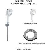Tema Igk Yapı - Tema Bianco Askılı Duş Seti (Model No: 52065)