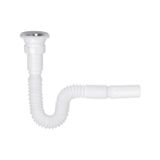 Tema Magic Flex Körüklü Lavabo Sifonu Beyaz