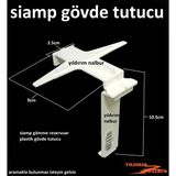 Tema Siamp Gömme Rezervuar Gövde Tutucu Plastik Destek Aparatı - 5X10 - Beyaz