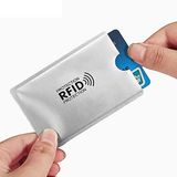 Temassız Kredi Banka Kimlik Kartı Koruyucu Kılıf Hırsızlık Önleyici Rfid Nfc Antistatik Aluminyum Metalize Poşet