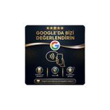 TEMASSİZPUAN 4’lu NFC Akıllı Yorum ve Tanıtım Kartı 10x10 cm pak | 2 Dakikada Aktivasyon | Çoklu Link Destekli | Temassız Akıllı Kart | Premium PVC | İşletmeler İçin