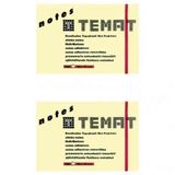 Temat 50X75 mm Pastel Sarı 2'li Yapışkanlı Not Kağıdı