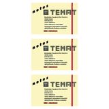 Temat 50X75 mm Pastel Sarı 3'lü Yapışkanlı Not Kağıdı