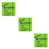 Temat 75 X 75 mm 3'lü Fosforlu Yeşil Postit Yapışkanlı Kağıt