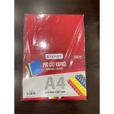 Temat Pvc A4 Cilt Kapağı 210 mm x 297 mm 100'lü Paket Kırmızı