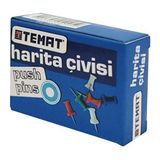 Temat Renkli Harita Çivisi