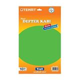 Temat Tek Kenarı Yapışkanlı Defter Kabı Mavi