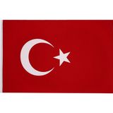 Temat Türk Bayrağı 50x75 cm Kırmızı Renkli 1 Adet Alpakadan Üretilmiş Kaliteli Bayrak